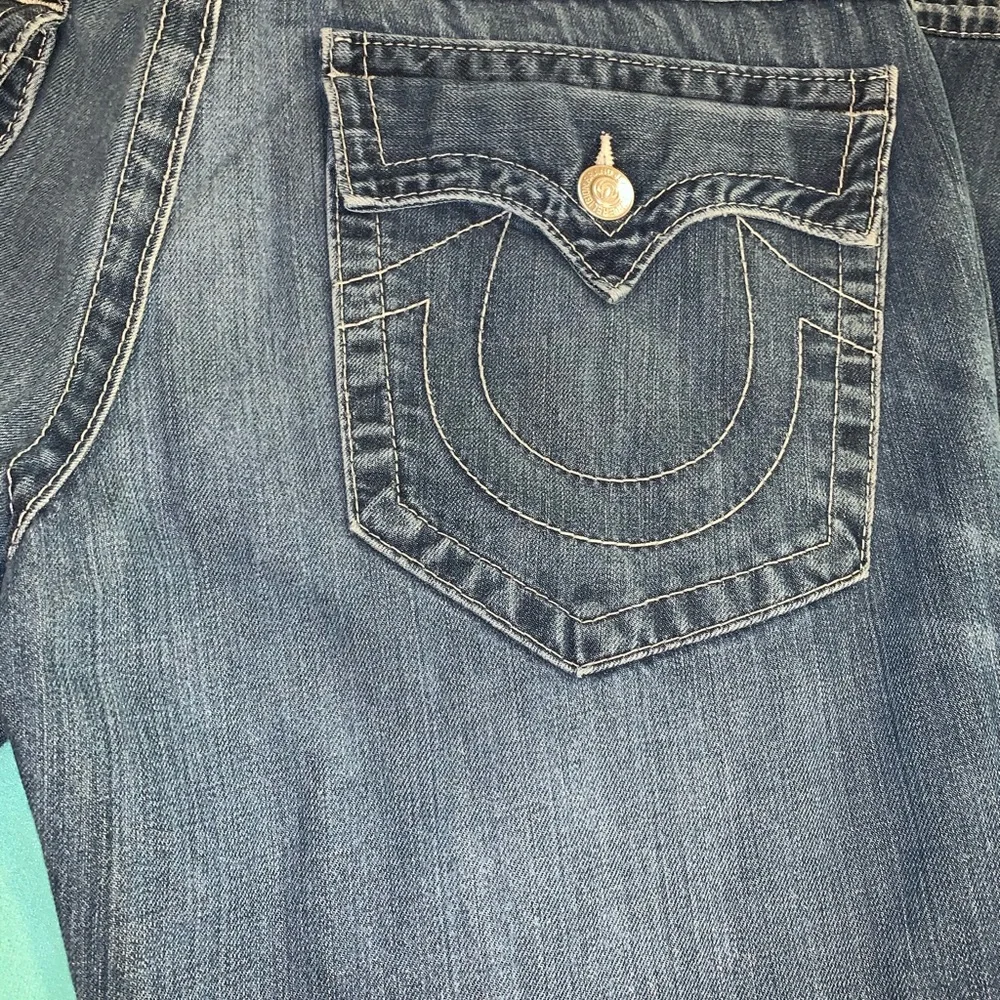 True Religion Ricky Straight Leg Jeans‎ Size 34 Made in USA